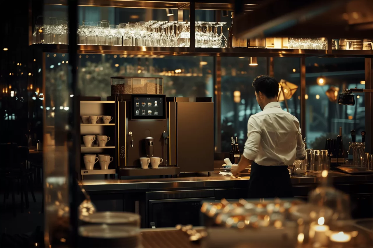 Rex Royal S500 set up in hospitality and catering