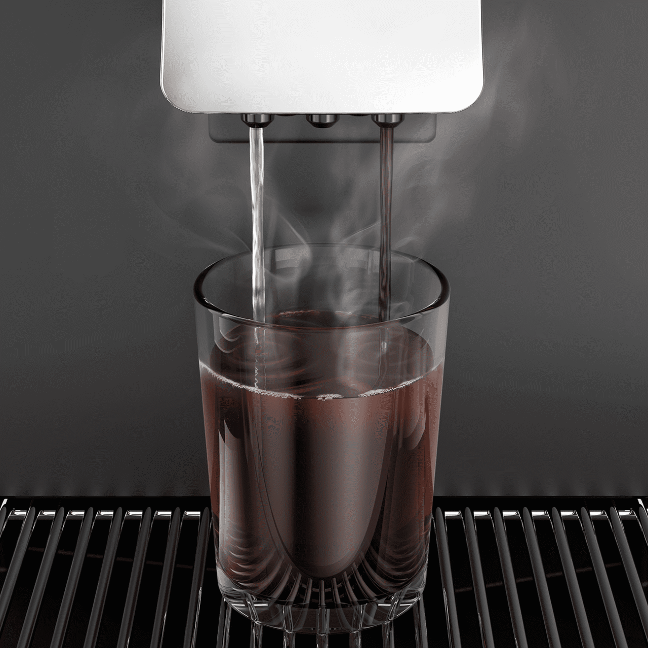 Rex Royal S2 dispensing a hot drink