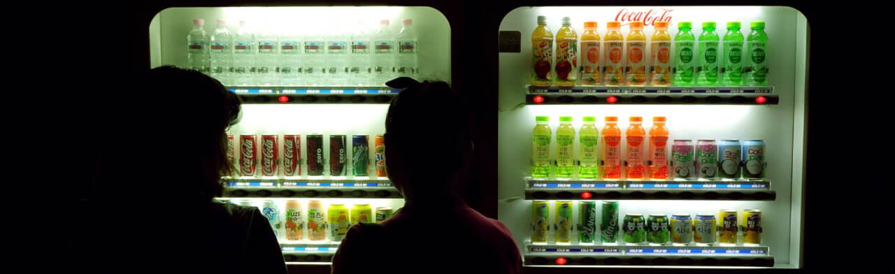 Drinks vending machines