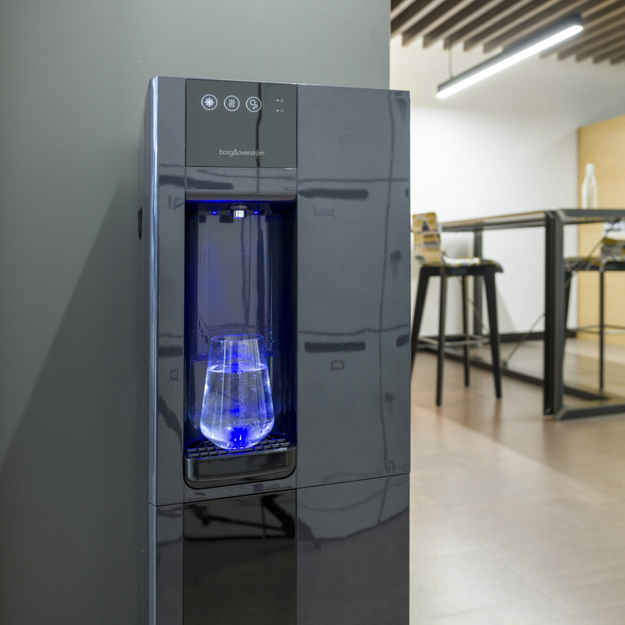 Borg & Overström B3 water dispenser with blue LED light