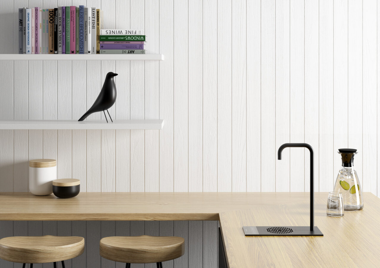 Borg & Overström T2 black in a kitchen space