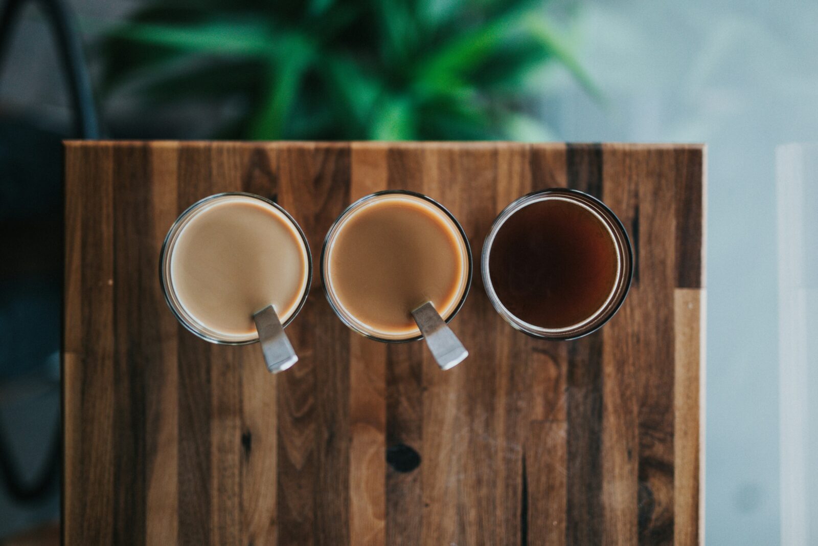 Three coffee mugs commercial coffee