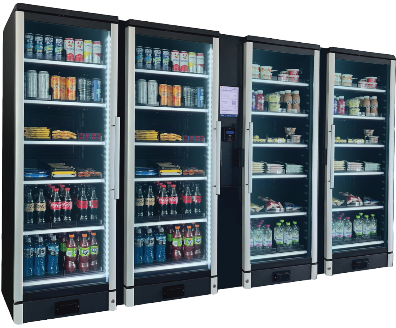 Smart Store 600 in a quad formation