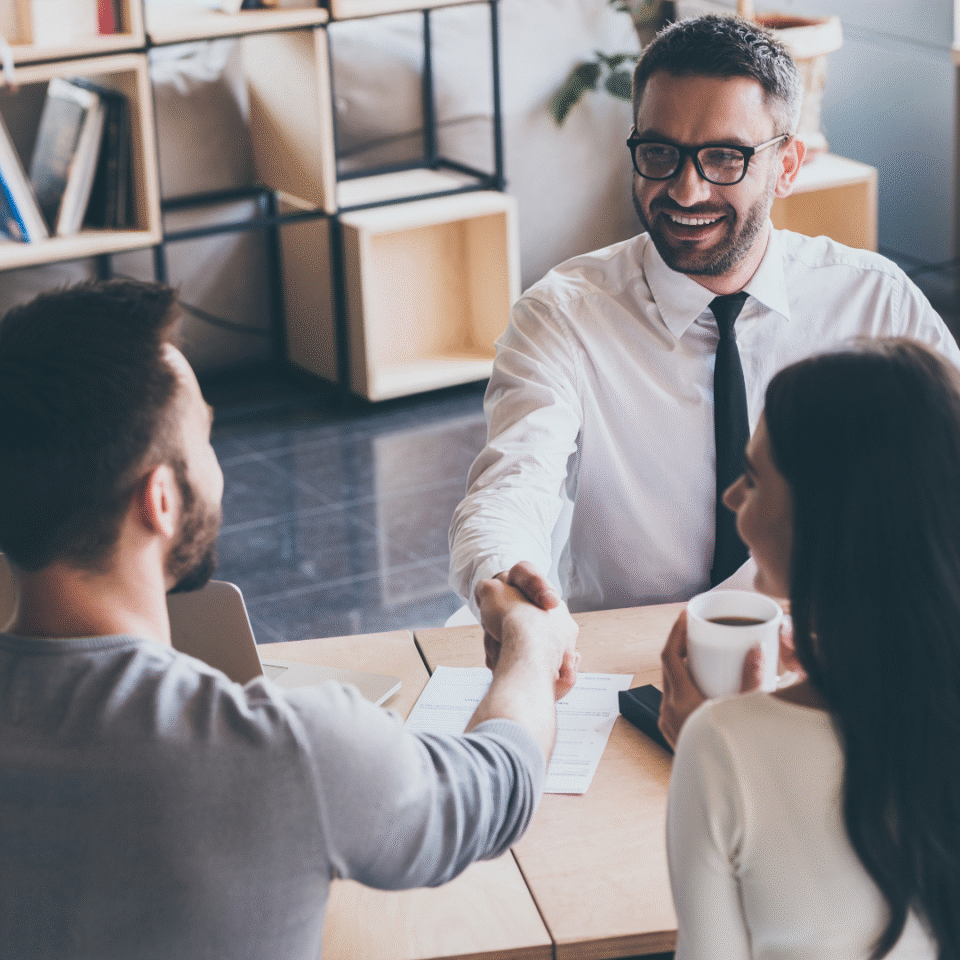 account managers discussing cost effective vending machines