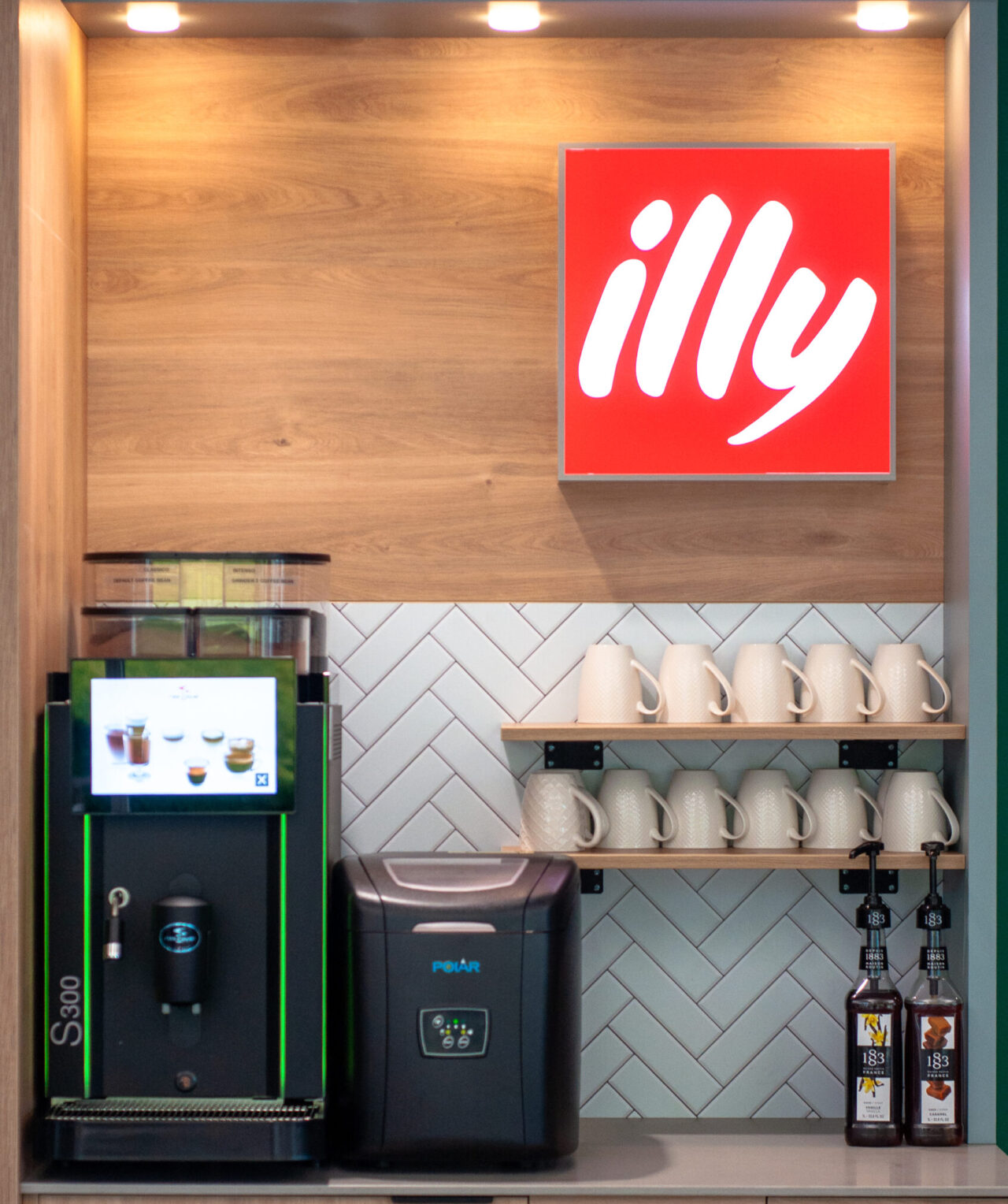 illy branded coffee machine
