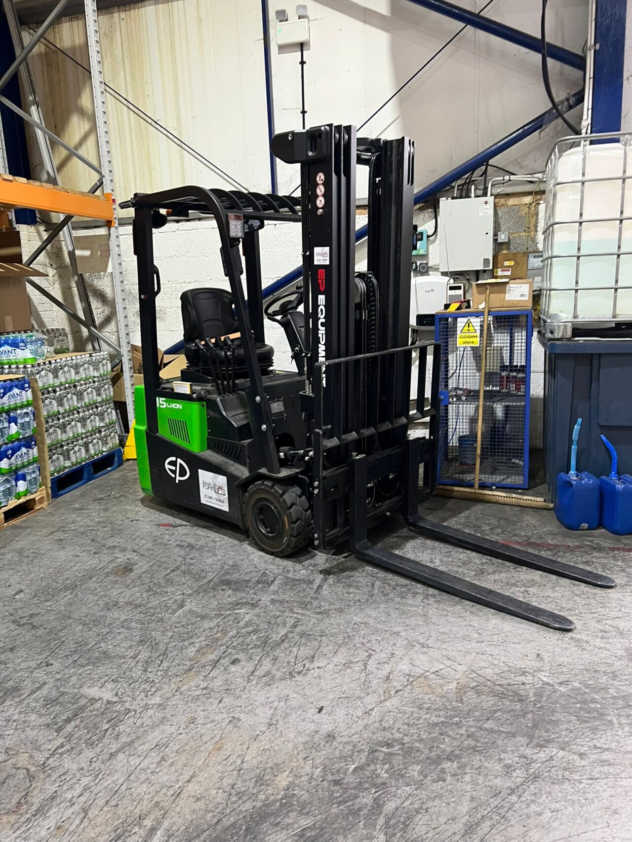 Electric forklift sustainability fleet