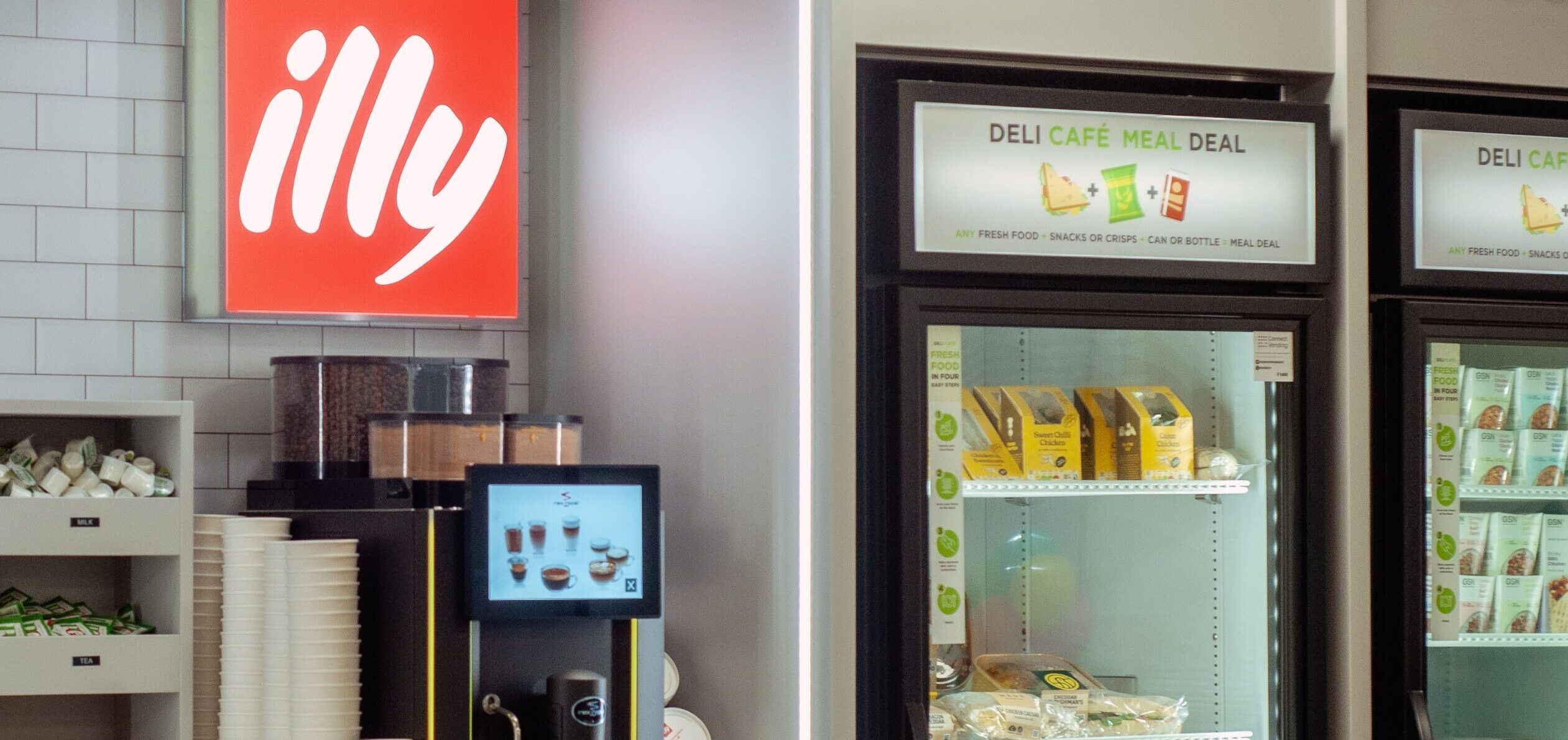 illy coffee machine in a micro market