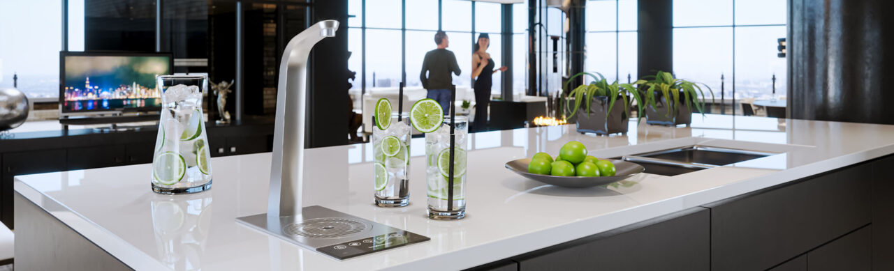 T3 Borg and Overstrom Water Tap in a Modern Office Environment from a mains fed water dispenser